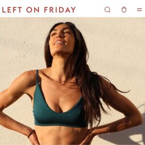 New Left on Friday Sunday Bikini Top Small